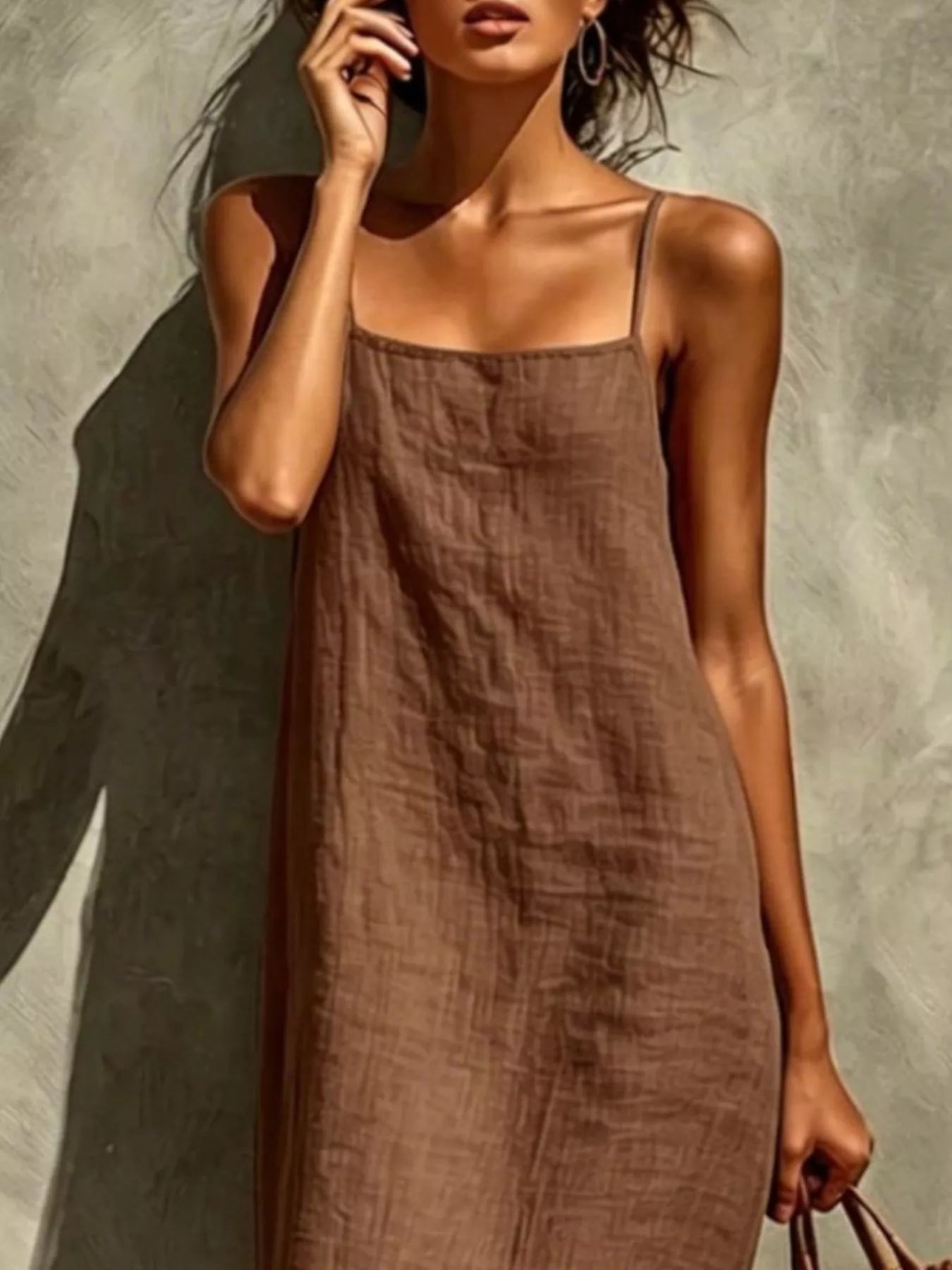 YSONA Sleeveless Linen Casual Maxi Dress — styling view | Women's Dress | Shop YSONA