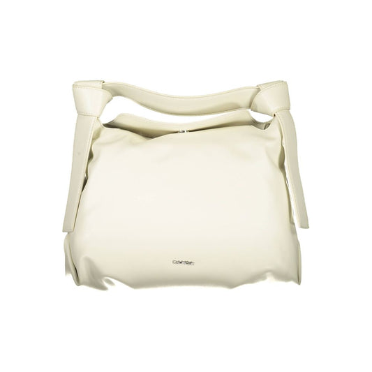 Calvin Klein Beige Polyester Women Handbag - YSONA