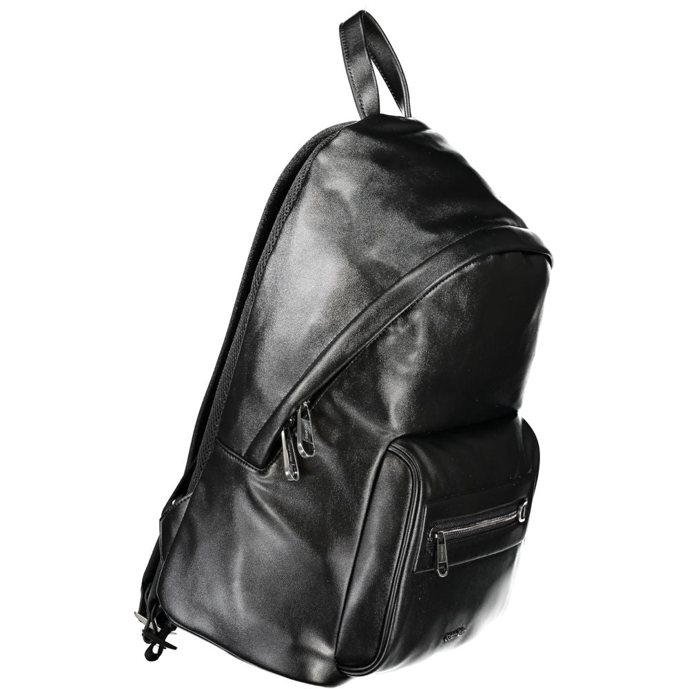 Calvin Klein Black Polyester Men's Backpack - view 3