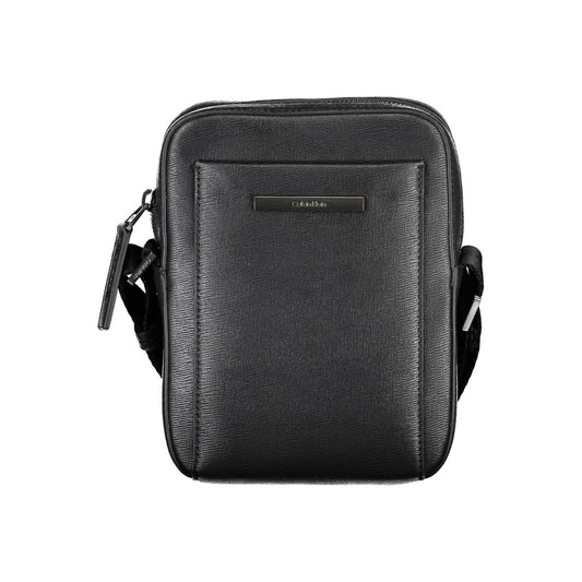Calvin Klein Black Polyurethane Men Shoulder Bag - YSONA