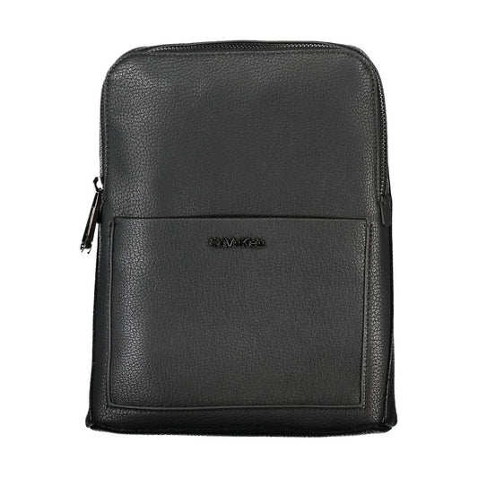 Calvin Klein Black Polyurethane Men's Shoulder Bag - YSONA