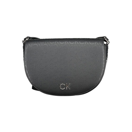 Calvin Klein Black Polyurethane Women Shoulder Bag - YSONA