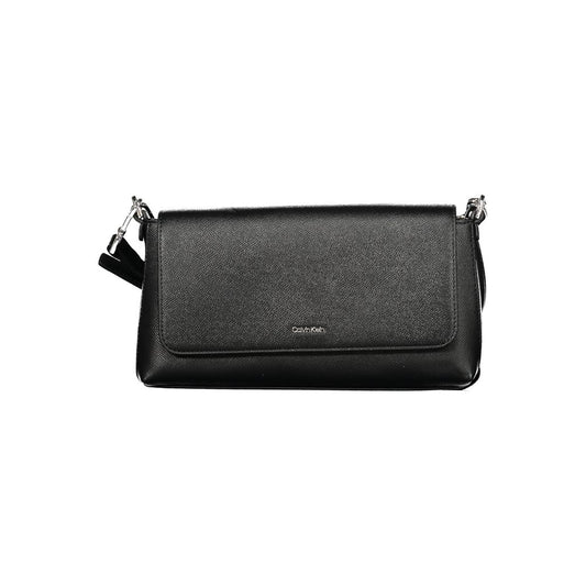 Calvin Klein Black Polyurethane Women's Handbag - YSONA