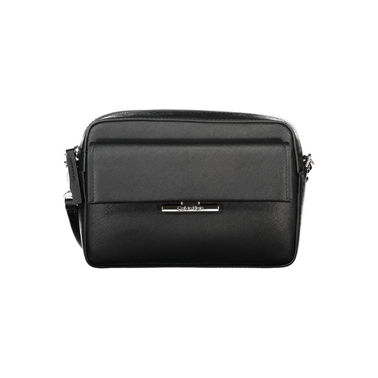 Calvin Klein Black Polyurethane Women's Shoulder Bag - YSONA