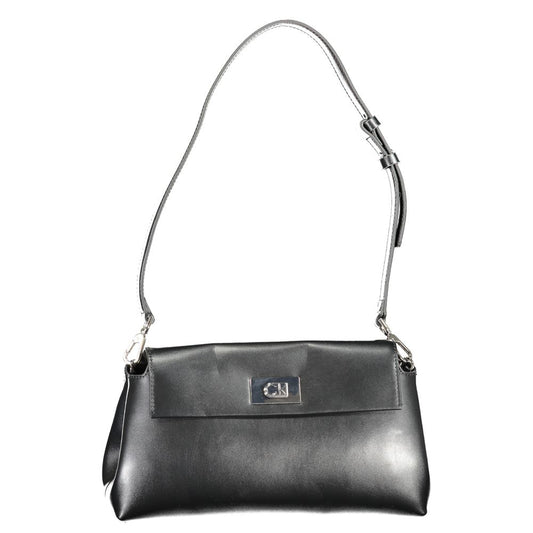 Calvin Klein Nero Polyurethane Women Shoulder Bag - YSONA