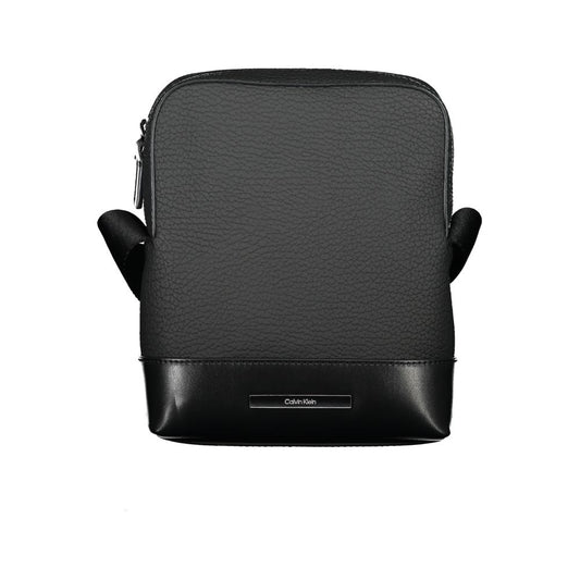 Calvin Klein Sleek Black Shoulder Bag with Contrasting Details - YSONA