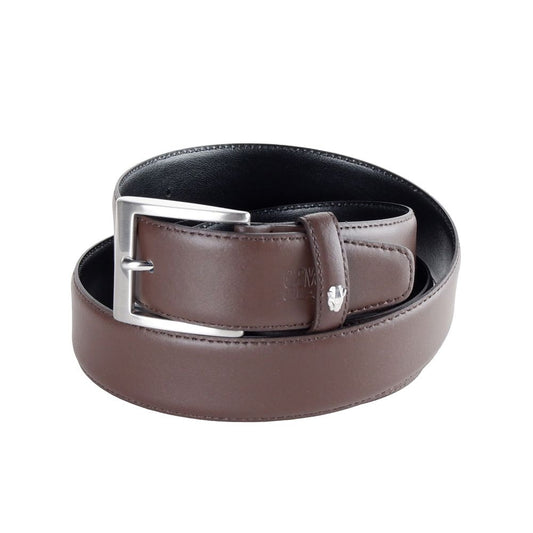 Cavalli Class Brown Leather Calfskin Belt - YSONA