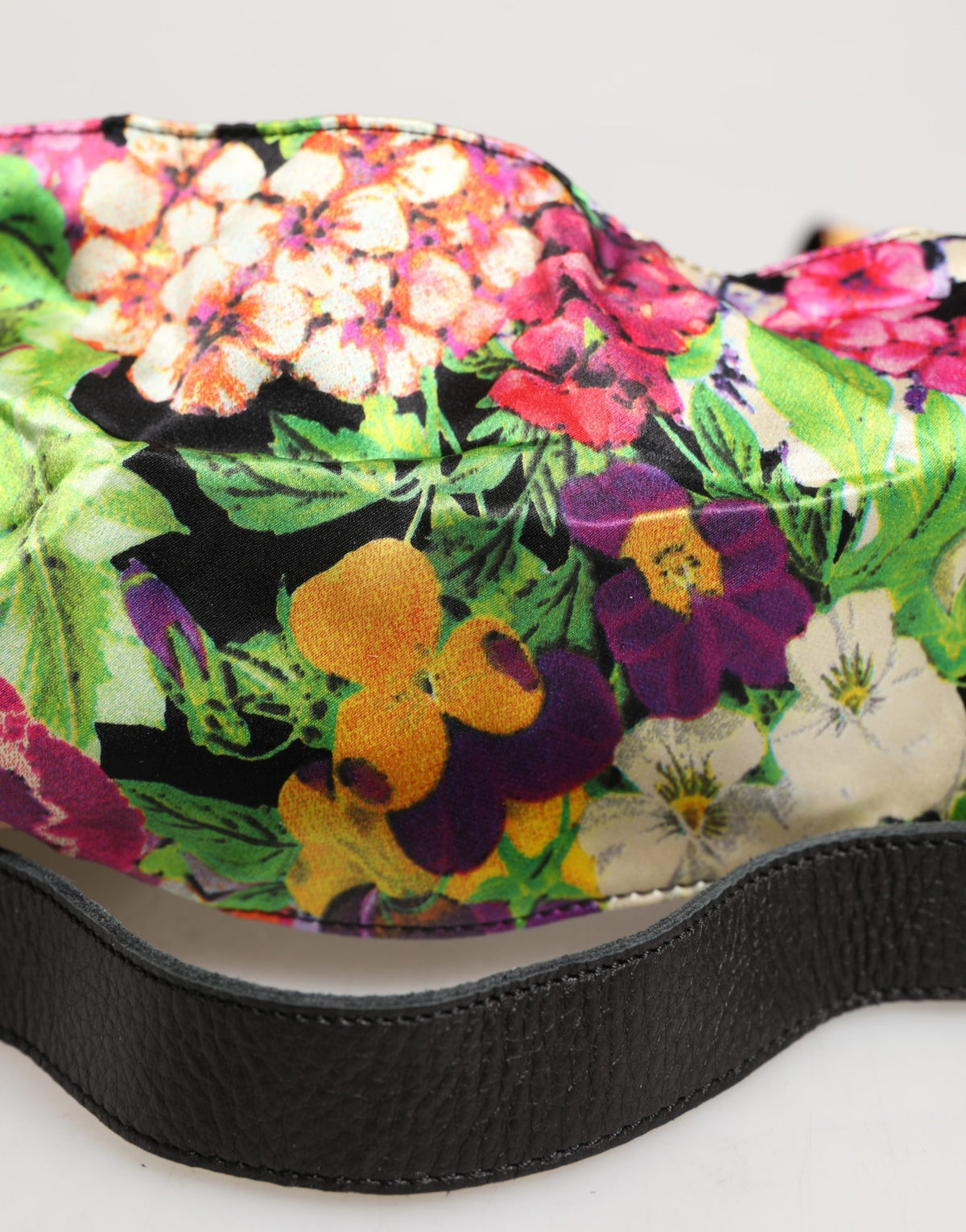 Cavalli Class Multicolor Floral Wide Waist Gold Metal Buckle Cintura Belt - view 5