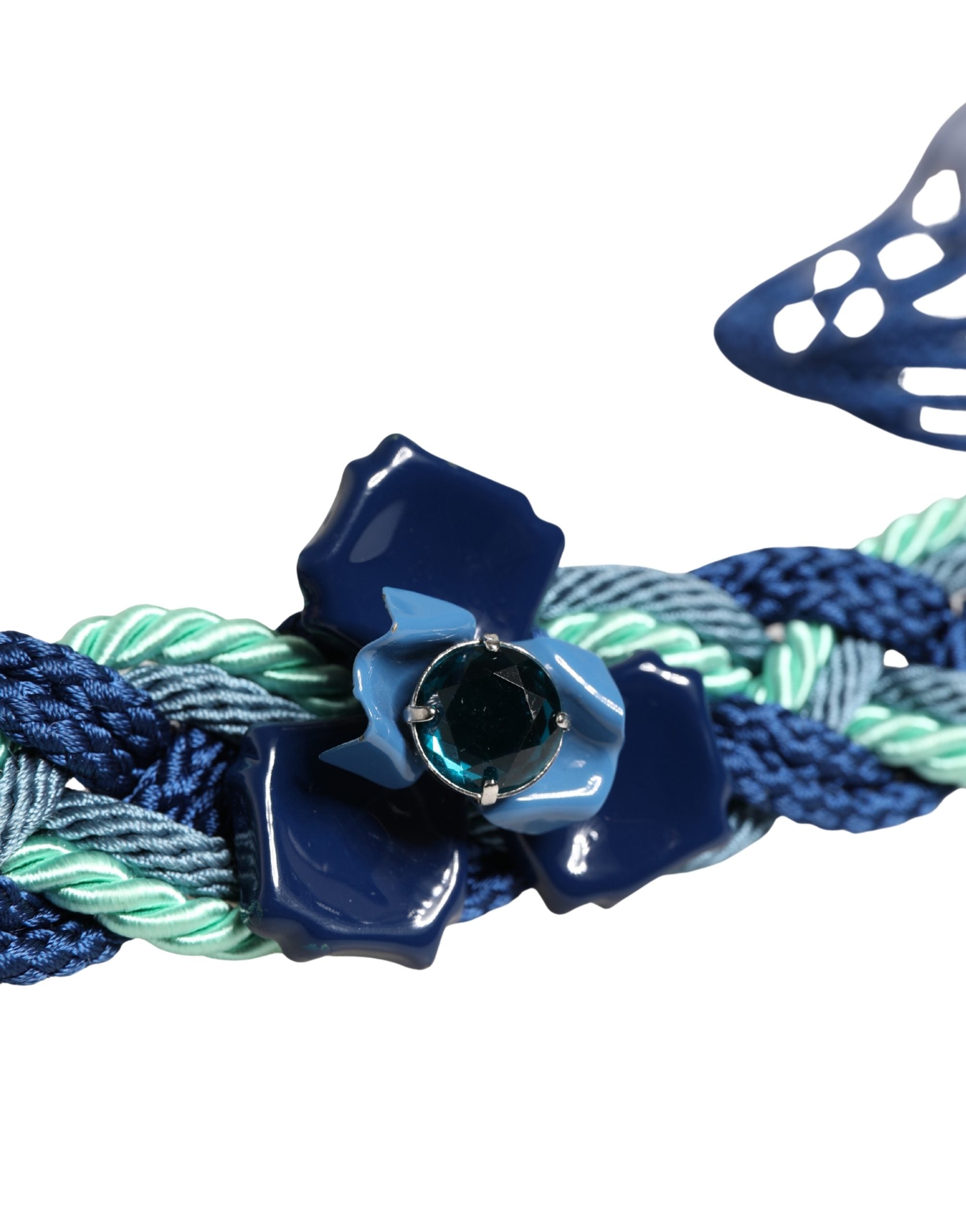 Cavalli Class Multicolor Twisted Rope Chain Buckle Waist Belt - view 3