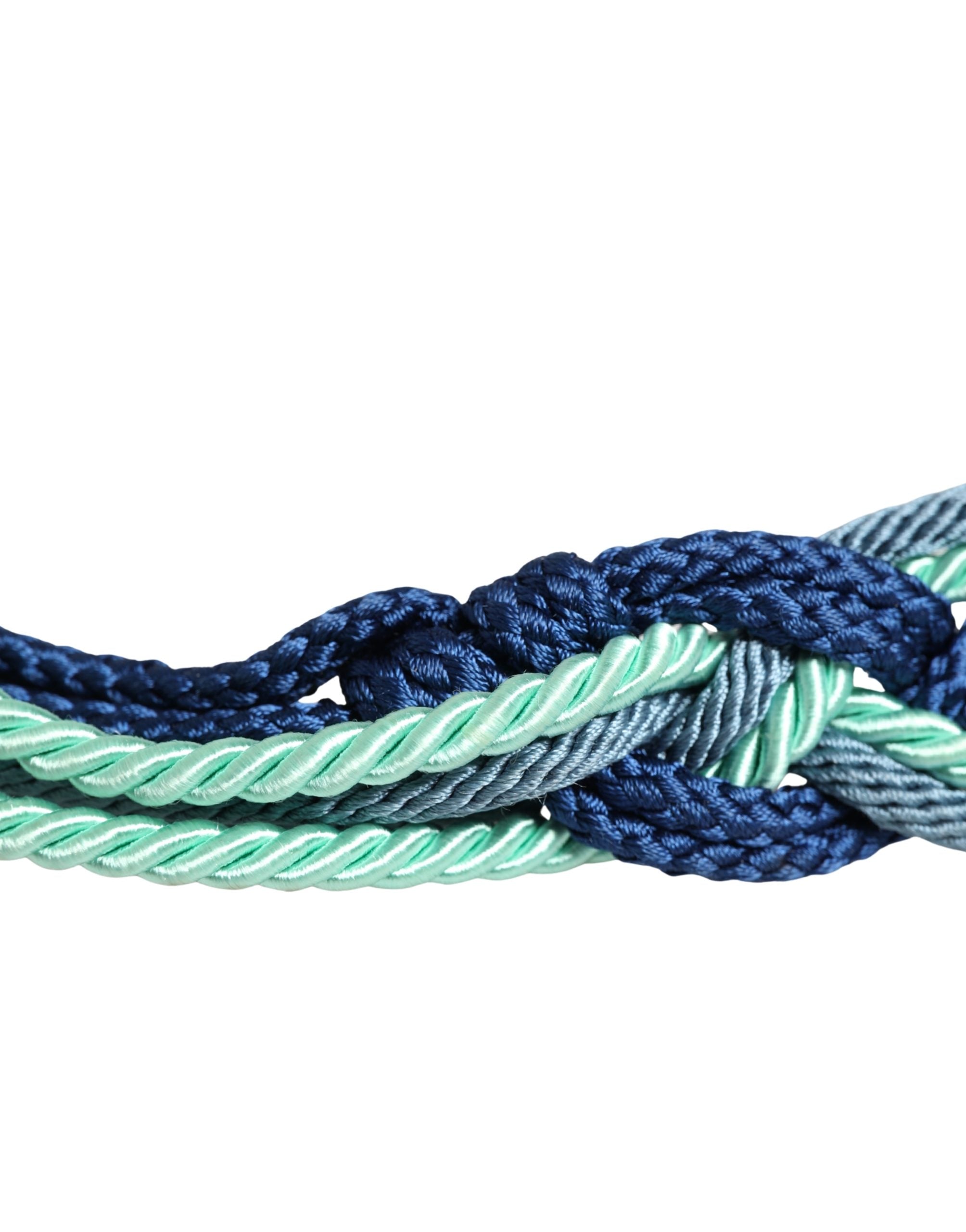 Cavalli Class Multicolor Twisted Rope Chain Buckle Waist Belt - view 4