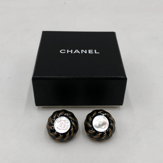 Chanel CC Button Clip-On Earrings - YSONA