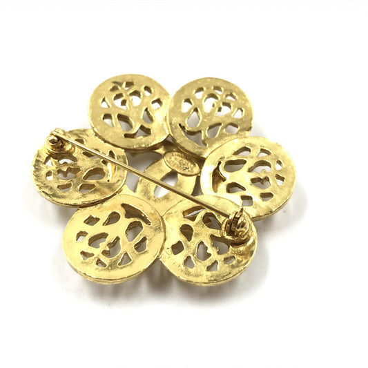 Chanel Costume Jewlery Vintage Brooch Coco Medallian - YSONA