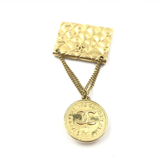 Chanel Gold Plated Bag Motif Brooch - YSONA
