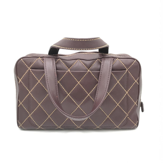 Chanel Wild Stitch Handbag Mini Boston Red - YSONA