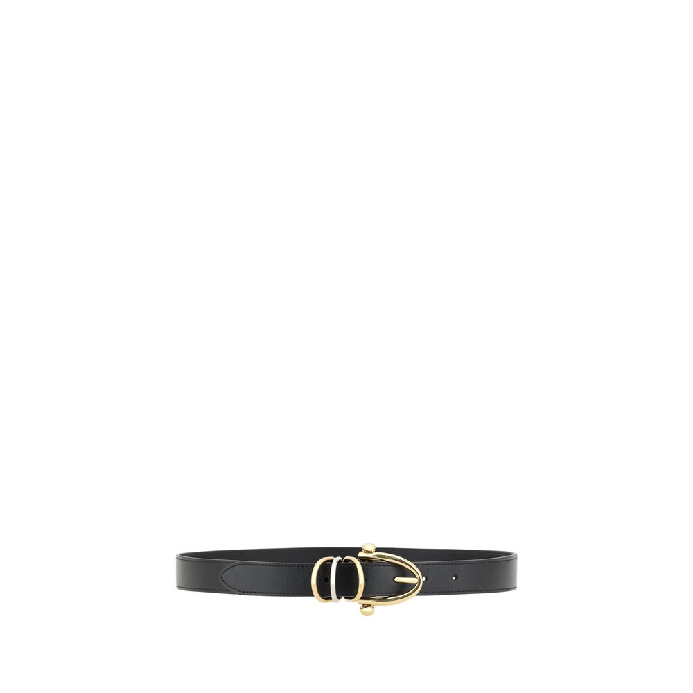 Chloé Black Calf Leather Bos Taurus Regular Belt - view 2