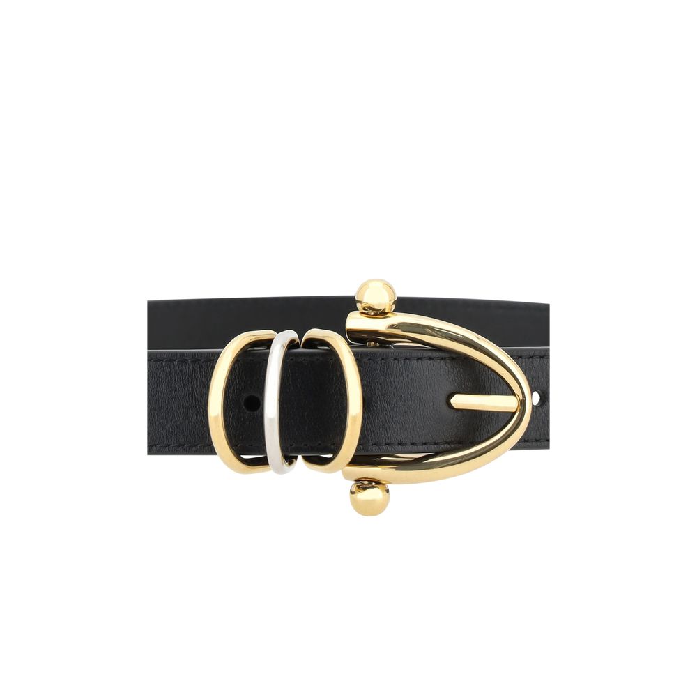 Chloé Black Calf Leather Bos Taurus Regular Belt - view 3