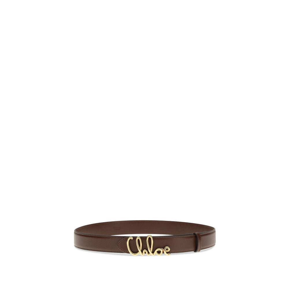 Chloé Brown Calf Leather Bos Taurus Regular Belt - view 2