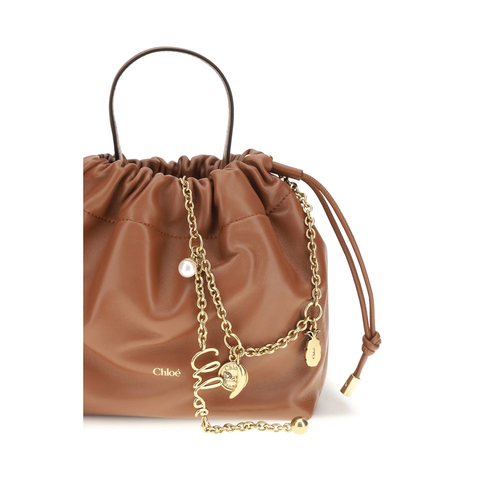 Chloé Brown Lamb Ovis Aries Shoulder Bag - view 4