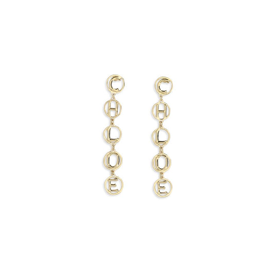 Chloé Gold Brass Earrings - YSONA