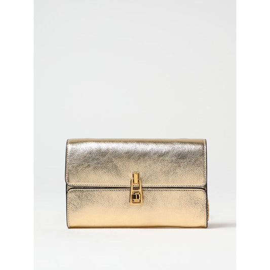 Coccinelle Gold Leather Shoulder Bag - YSONA
