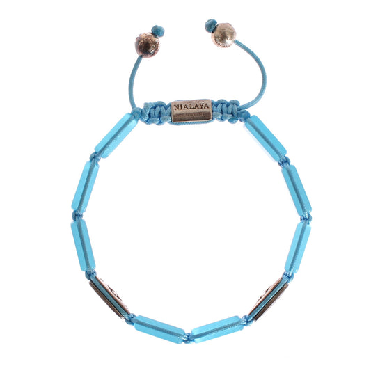 Nialaya CZ Opal 925 Silver Bracelet - YSONA