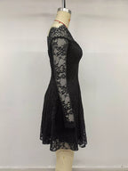 YSONA Lace Off Shoulder Mini Dress — full length view | Women's Dress | Shop YSONA