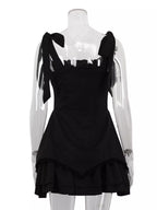 YSONA Tie-Shoulder Ruffled Mini Dress — styling view | Women's Dress | Shop YSONA