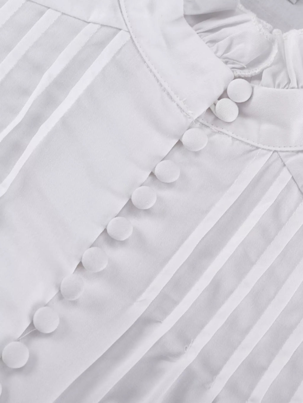 YSONA Button-Up Balloon Sleeve Mini Dress — alternate view | Women's Dress | Shop YSONA