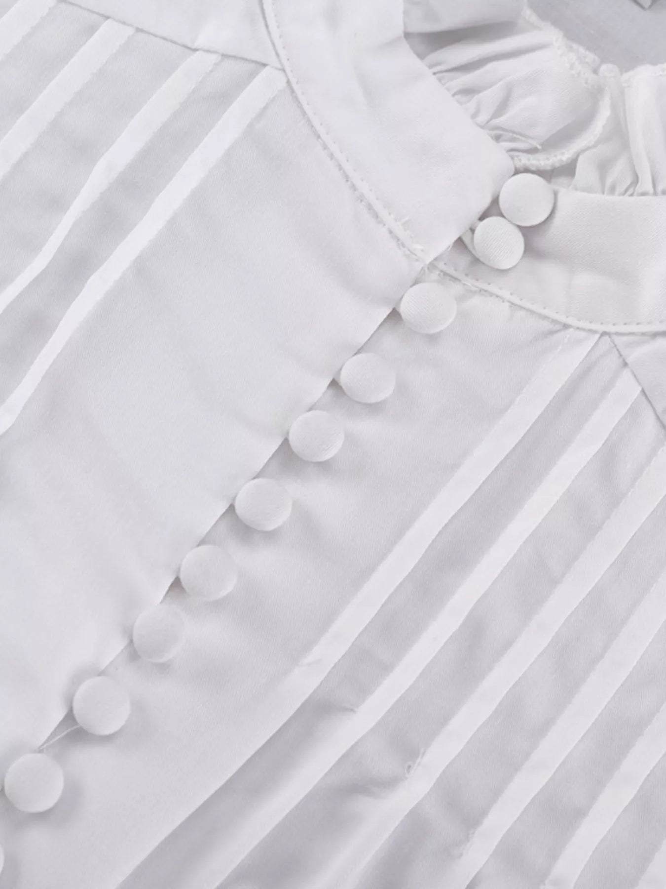 YSONA Button-Up Balloon Sleeve Mini Dress — alternate view | Women's Dress | Shop YSONA