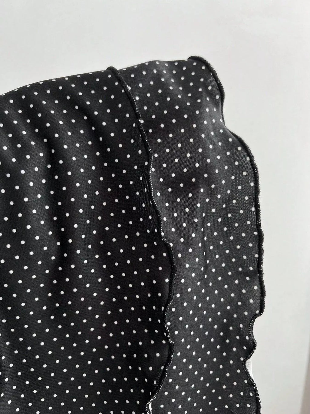 YSONA Polka Dot Cutout Front Halter Neck Dress — close-up view | Women's Dress | Shop YSONA