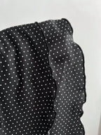 YSONA Polka Dot Cutout Front Halter Neck Dress — close-up view | Women's Dress | Shop YSONA