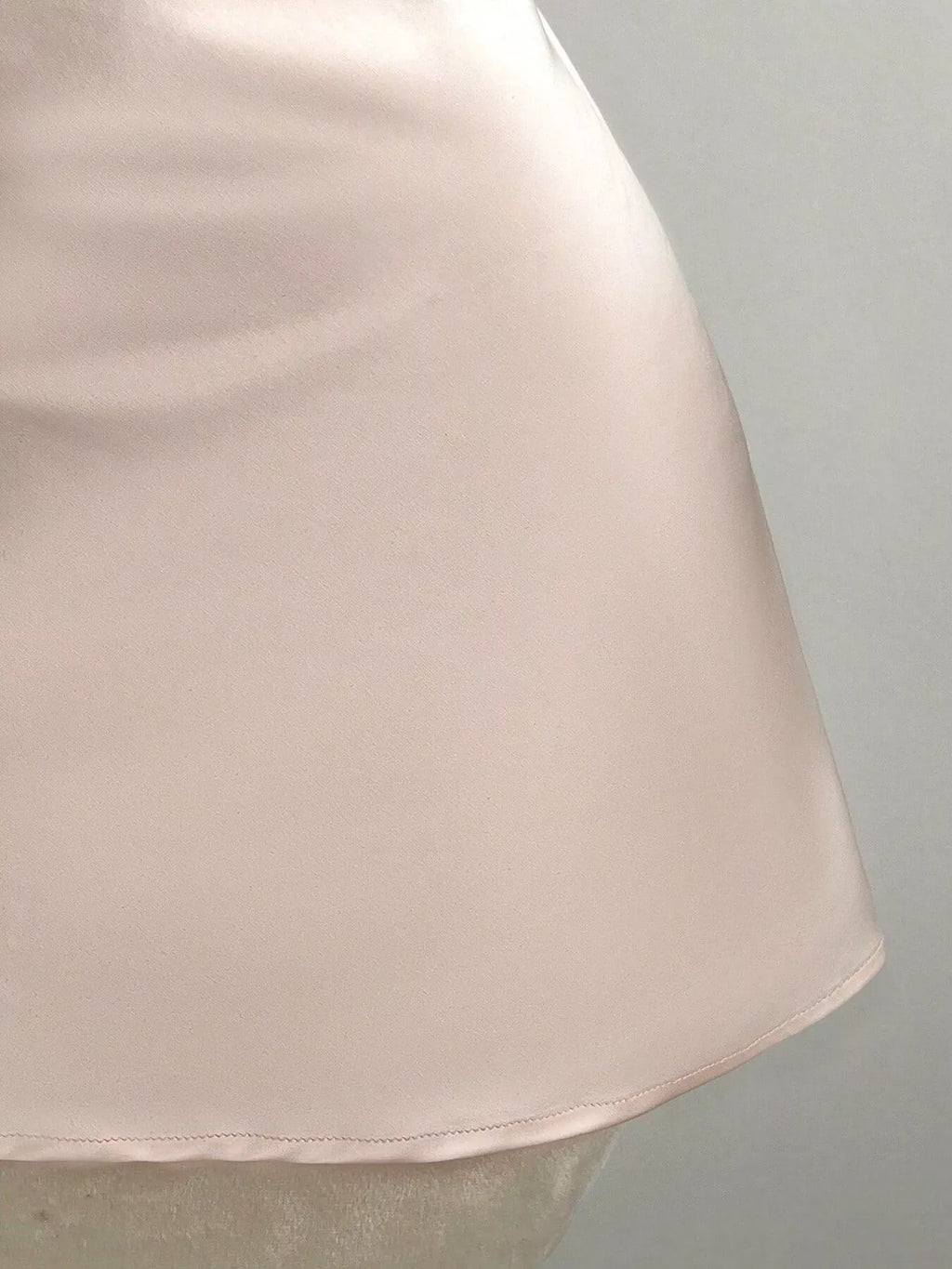YSONA Satin Backless Halter Neck Dress — full length view | Women's Dress | Shop YSONA