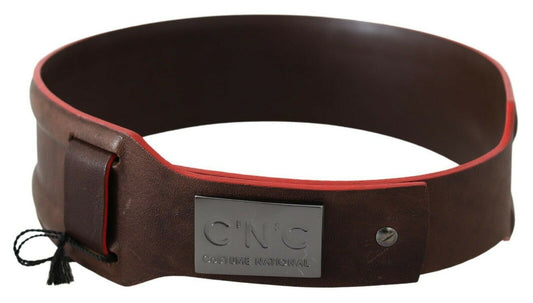 Costume National Dark Brown Genuine Leather Belt - YSONA