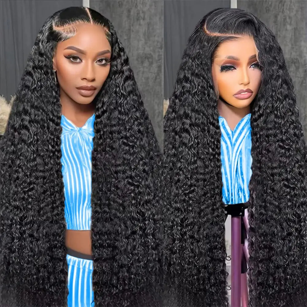 Deep Wave 13x4 & 13x6 HD Lace Front Wig – 7x6 Lace Pre-Plucked, 40–46 Inch Natural Color