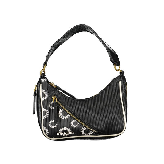 Desigual Black Polyurethane Women Handbag - YSONA