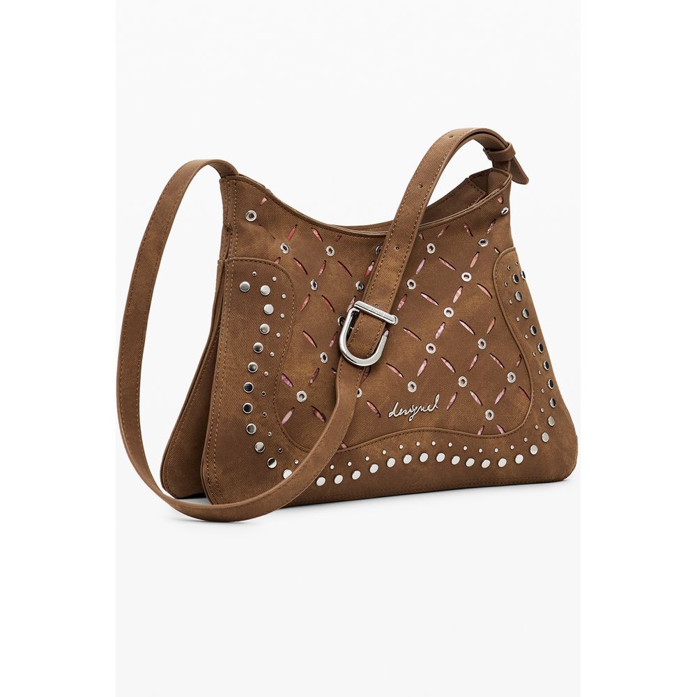 Desigual Marrone Poliuretano Women Backpack - view 2