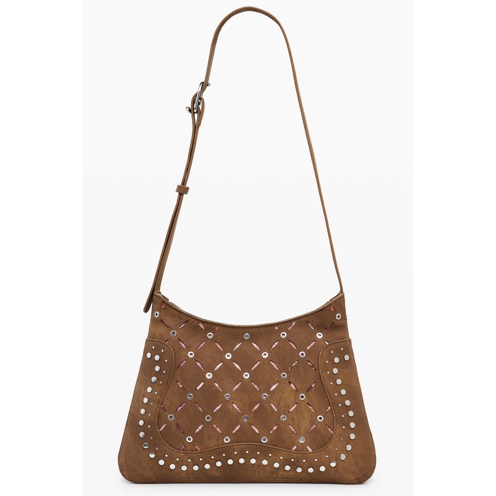 Desigual Marrone Poliuretano Women Backpack - view 3