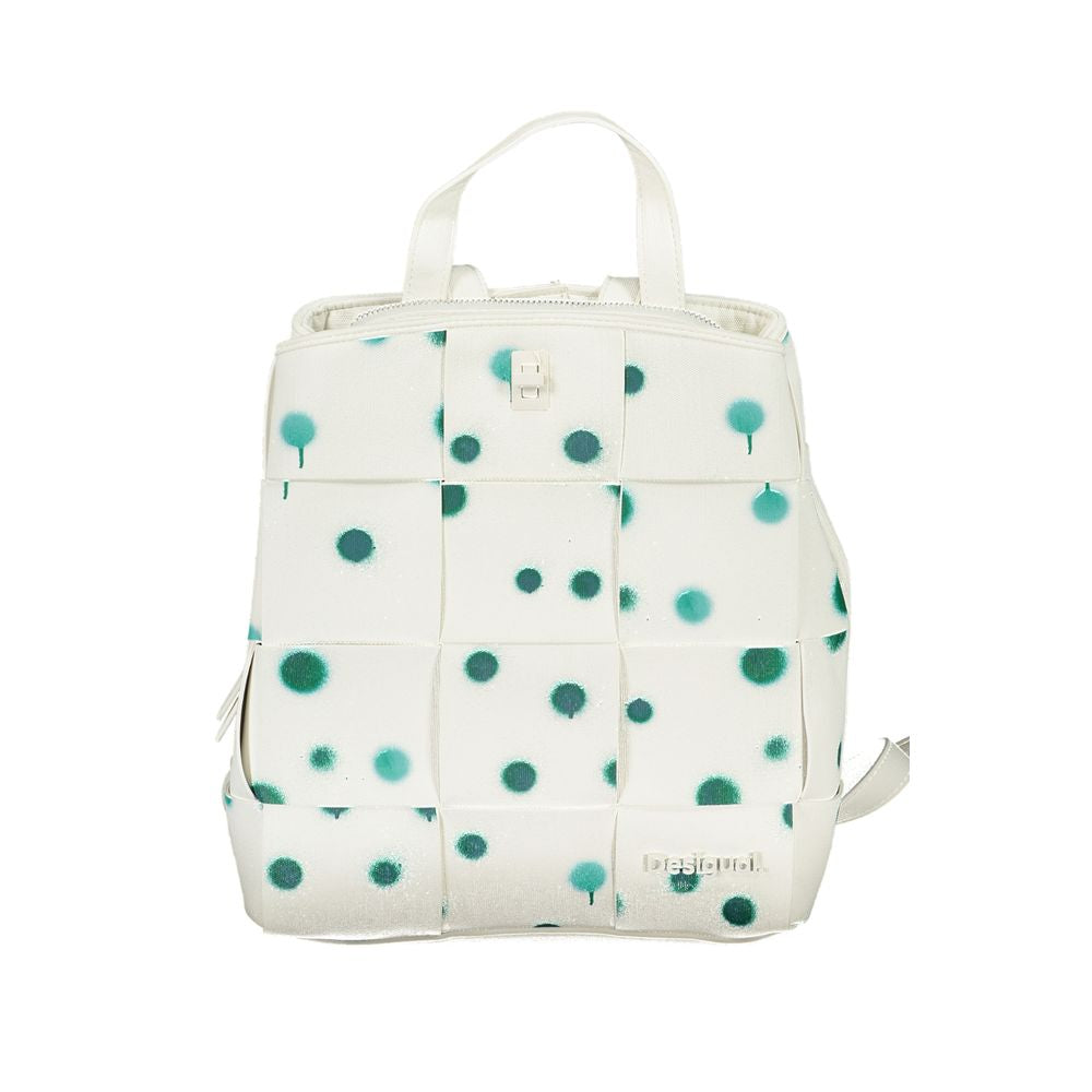 Desigual White Polyurethane Women's Backpack - YSONA
