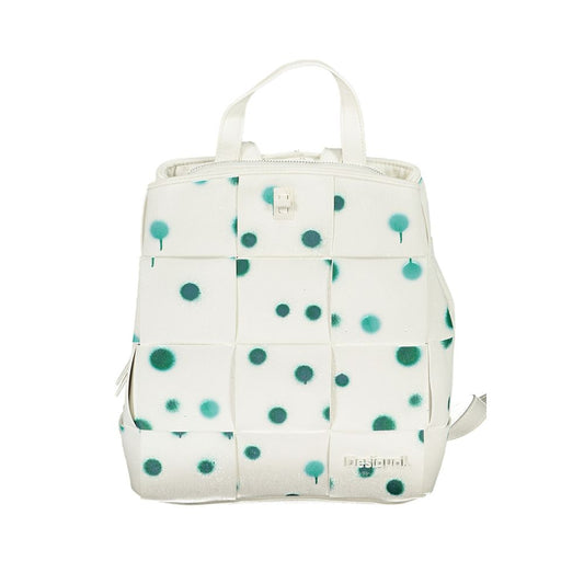 Desigual White Polyurethane Women's Backpack - YSONA