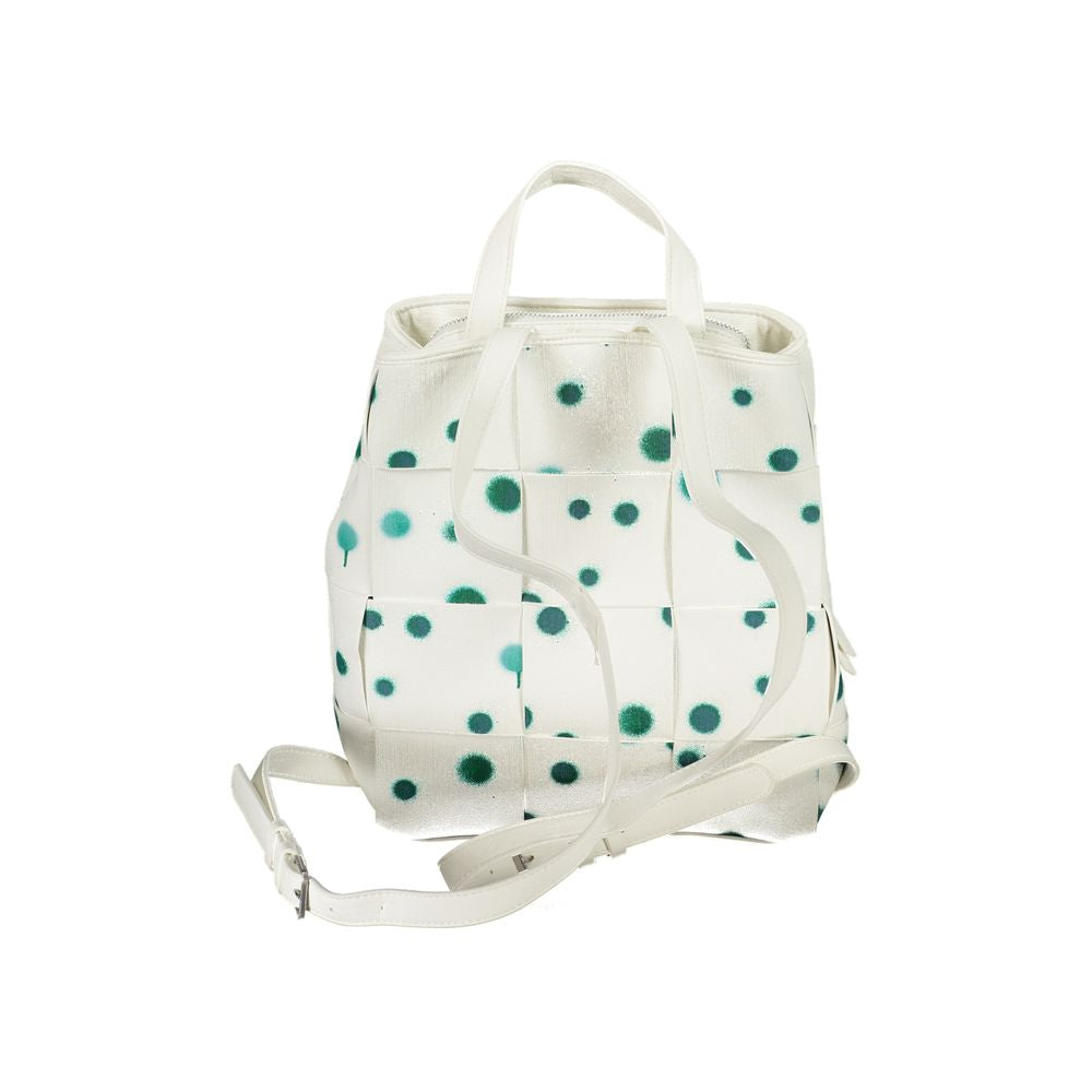 Desigual White Polyurethane Women's Backpack - view 2