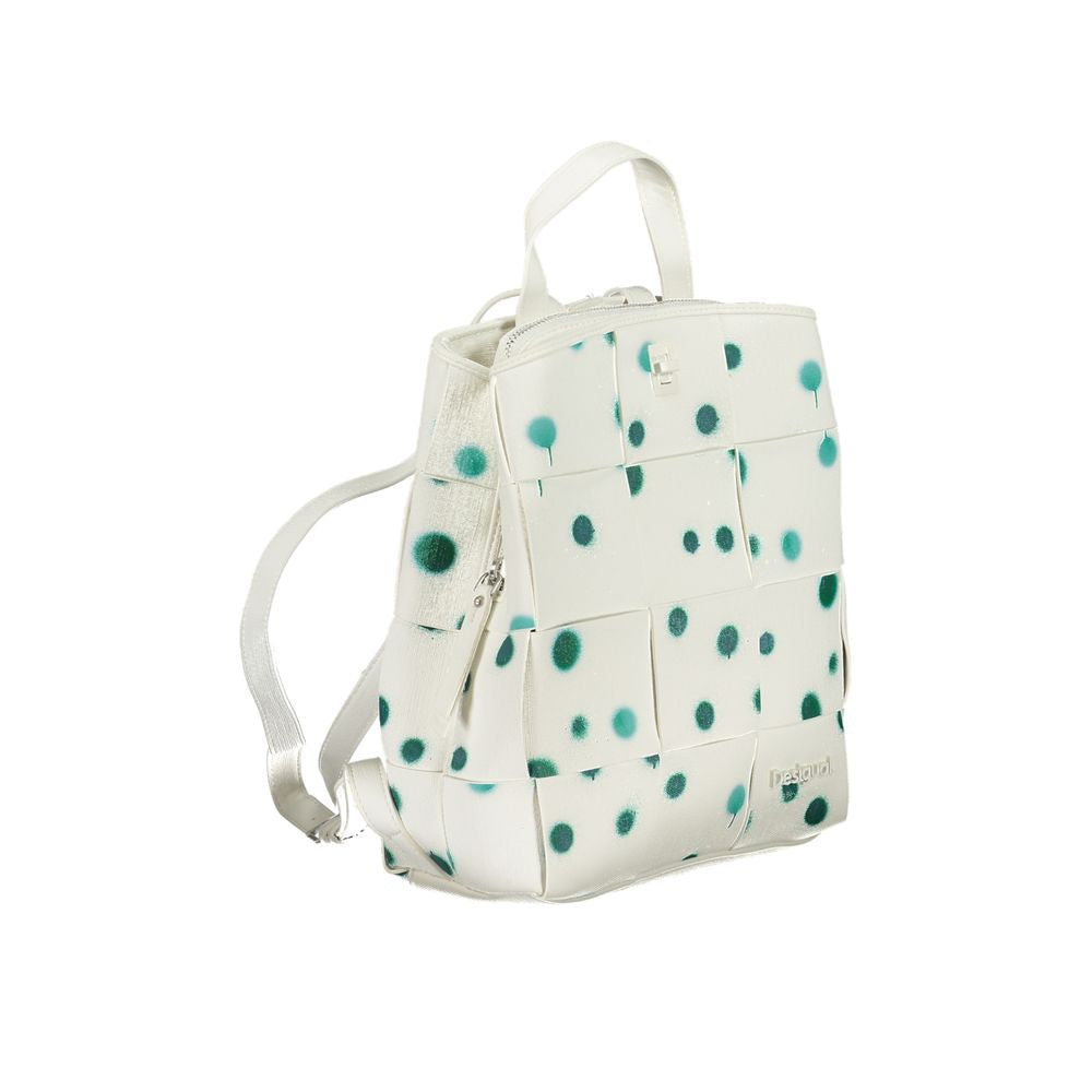 Desigual White Polyurethane Women's Backpack - view 3