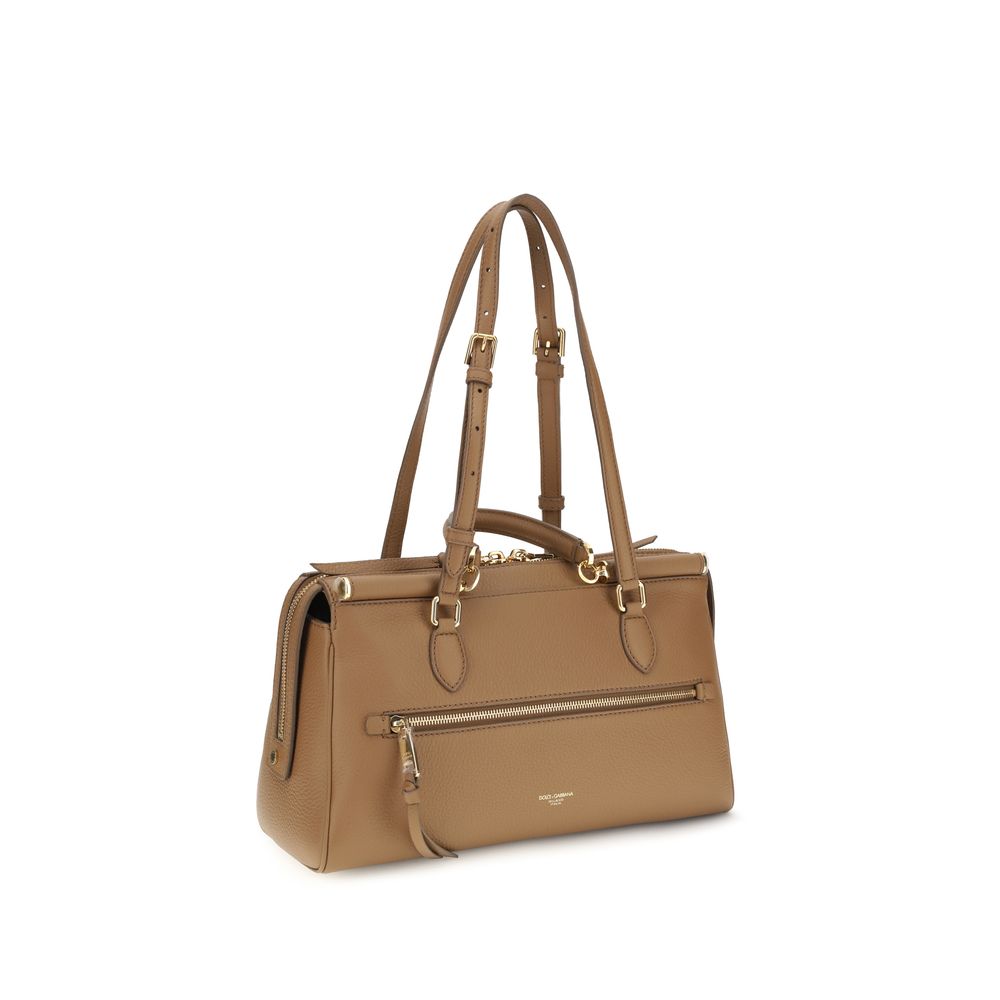 Dolce & Gabbana Beige Calf Leather Bos Taurus Shoulder Bag - view 3