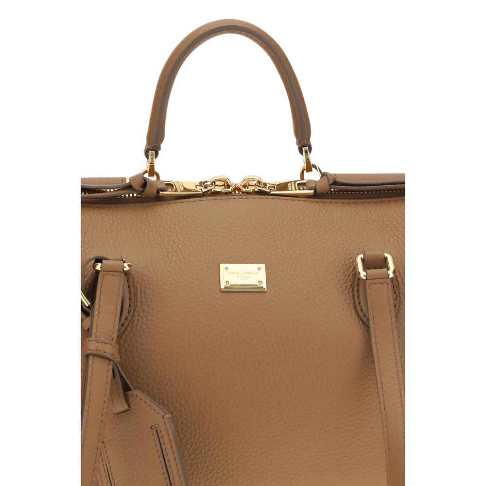 Dolce & Gabbana Beige Calf Leather Bos Taurus Shoulder Bag - view 4