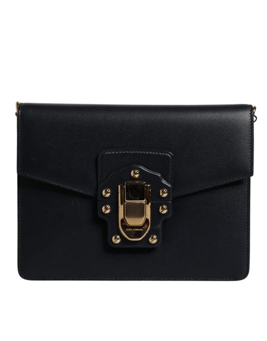 Dolce & Gabbana Black Calfskin Leather Shoulder Strap Bag - YSONA