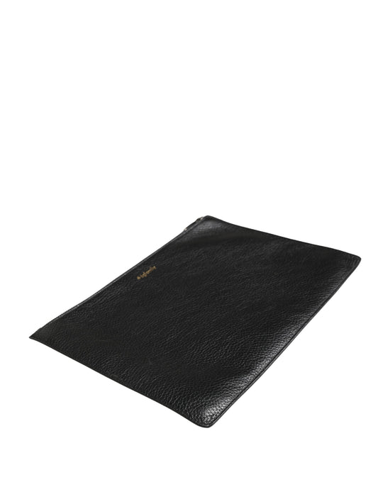 Dolce & Gabbana Black #DGFamily Embellished Leather Clutch Borse Bag - YSONA