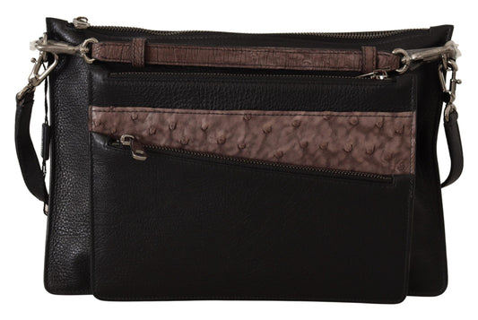 Dolce & Gabbana Black Exotic Leather Shoulder Sling Alta Sartoria Bag - YSONA