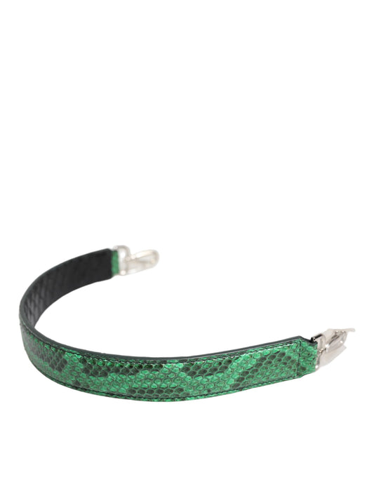 Dolce & Gabbana Black Green Exotic Leather Bag Shoulder Strap - YSONA