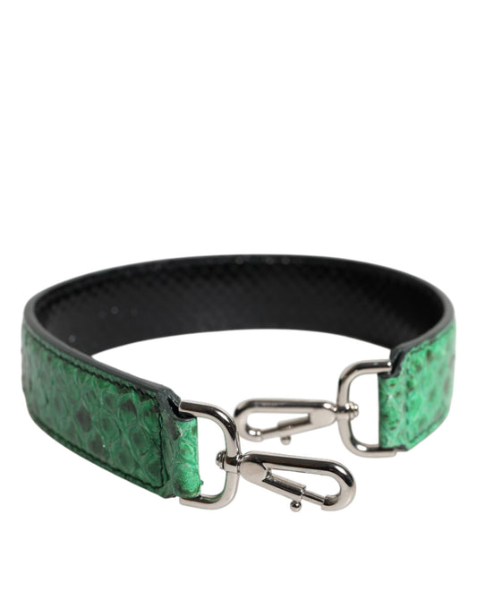 Dolce & Gabbana Black Green Exotic Leather Bag Shoulder Strap - YSONA