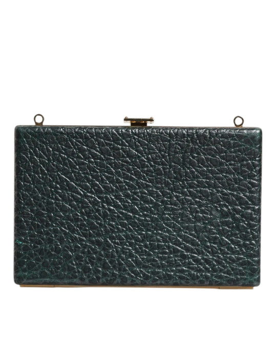 Dolce & Gabbana Black Leather Clutch Evening Crossbody Bag - YSONA