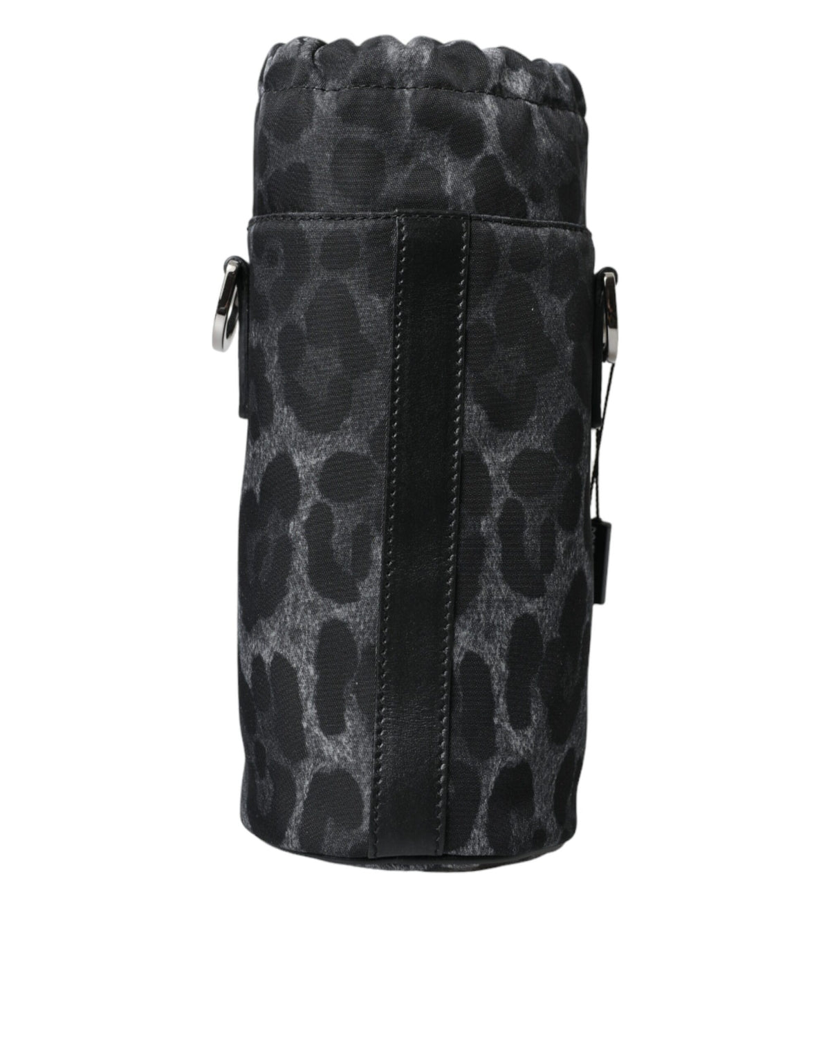 Dolce & Gabbana Black Leopard Round Slim Tote Bottle Cage Bag - view 2